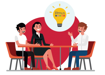 innovation 2 Litmus Lightbulb graphic